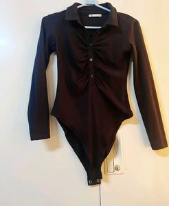 Zara Chic Long Sleeve Bodysuit