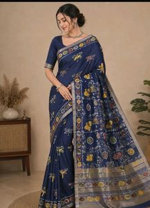 Batik Print Saree
