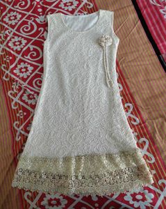 Elegant White Lace Dress