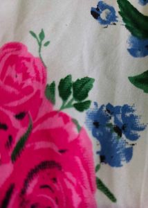 Floral Print Peplum Cami Top
