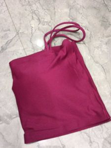 Pink Spaghetti Strap Top