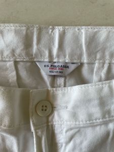 U.S. Polo Assn. White Shorts