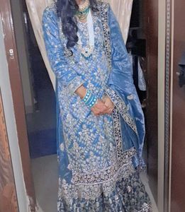 Embellished farshi sharara