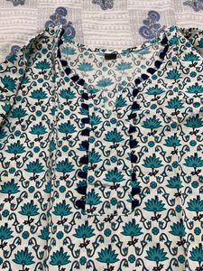 Kurta Plazo Set Pure Cotton With Cotton Dupatta