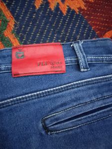 Navy Blue Ripped Men's Jeans