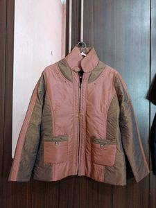 Vintage Color Block Puffer Jacket
