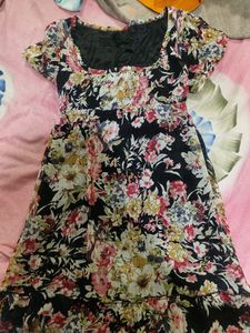 Stunning Floral Designer Onepiece For Women