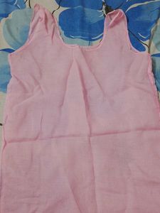Pink Embroidered Kurti