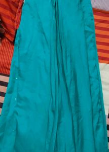 Stylish Teal Embellished Outfit