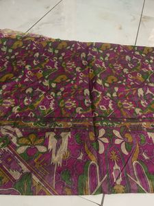 purple geometric pattern saree