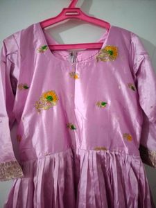 Elegant Lavender anarkali with dupatta