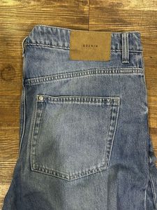 Wide Leg Blue Denim Jeans