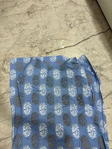 Blue Floral Kurta Set