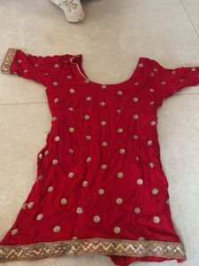 Red Kurta Set with Dupatta