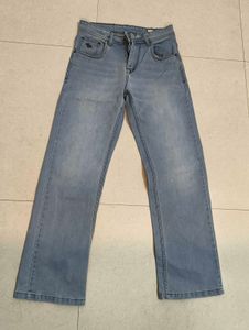Light Wash Straight Leg Jeans