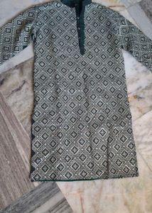 Men's Geometric Print Kurta
