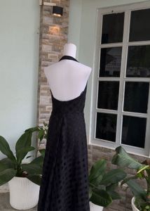 mesh black elegant dress