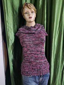 Chunky Knit Cowl Neck Sweater