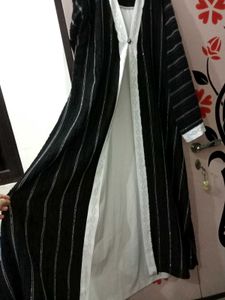 Elegant Striped Abaya