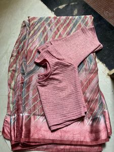 beautiful saree with blouse