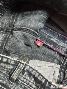 Washed Black Denim Jeans