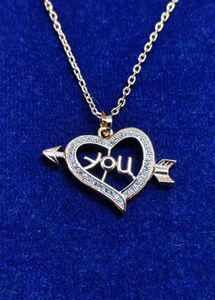 Heart &amp; Arrow "You" Necklace