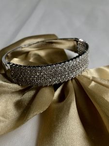 Silver Plated AD Diamond Bracelet