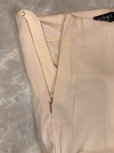 Cream Wide Leg Trousers