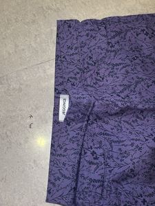 Purple Floral Print Pants