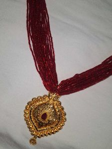 Traditional Red Beaded Necklace