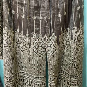 eid special Elegant Embroidered Kurta Palazzo Set