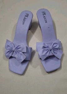 Women's Lavender Bow Heels