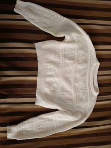 Cropped Knit Sweater - Stylish &amp; Comfy