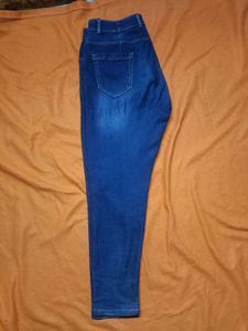 Men's Blue Stretchable Jeans - Size 36