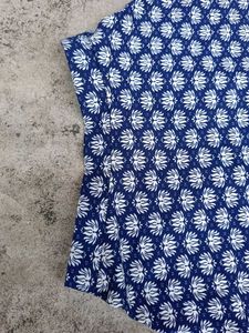 H&amp;M Blue And White Printed Skirt