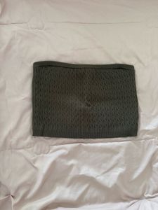 Olive Green Knit Tube Top