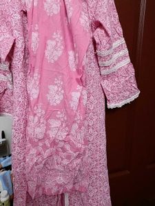 Libas Printed Kurta set with White Lace