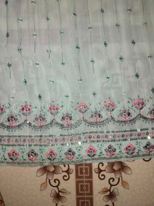 "Elegant Pastel Green Embroidered Naira Suit Set
