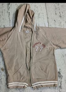 Girls Jacket With Hood Zip & Pockets