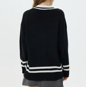 V-Neck Knit Pullover Sweater