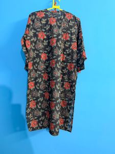 New Floral Print Kurta