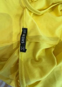 Shein Yellow Mini Dress