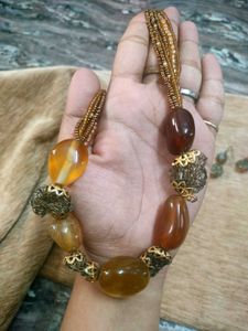 Beaded Necklace &amp; Earring Set