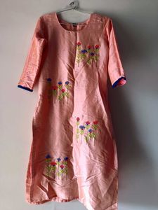 Elegant Peach Kurta