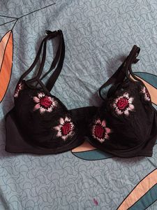 Floral Applique Bra