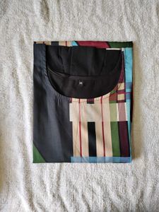 Women's Geometric Print Kurta Kurti Size M