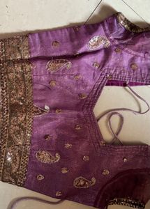 Shimmering Purple Ethnic Blouse