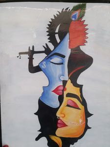 Handpainted Laminated Wall Painting