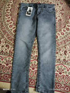Men's Slim Fit Acid Wash Jeans