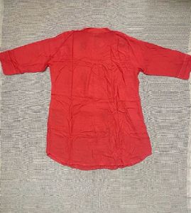 Light Red Embroidered Tunic